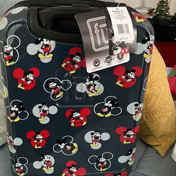 Disney by Ful Mickey Mouse hard side spinner carryon luggage, 21”, charcoal - Picture 6 of 8